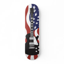 American Icon Electric Guitar Black Skateboards