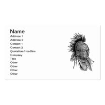 American indian business cards