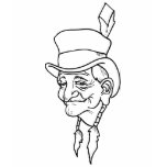 AMERICAN INDIAN CHIEF WITH HAT T SHIRT