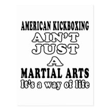 American kickboxing Ain't Just A Game It's A Way O Post Cards
