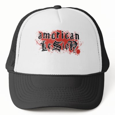 American Lesion -Blood splatter Hat by americanlesion