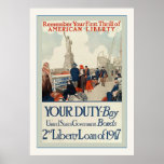 American Liberty ~ Vintage World War 1 Print