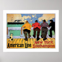 American Line Poster