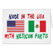 American Mexican American Greeting Card