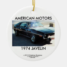 AMERICAN MOTORS 1974 JAVELIN CHRISTMAS TREE ORNAMENTS