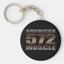 american muscle 572 Big Block black motor Keychains