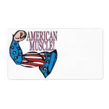 American Muscle Custom Shipping Label