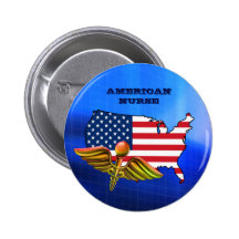 American Nurse Button