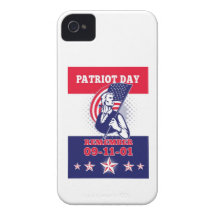 American Patriot Day Poster 911 Greeting Card iPhone 4 Cover