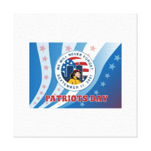 American Patriot Day Remember 911 Greeting Card Stretched Canvas Prints