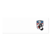 American Patriot Drummer With Flag Business Card Templates