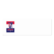 American Patriot Independence Day Poster Greeting Business Card