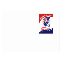 American Patriot Memorial Day Poster Greeting Card Business Cards