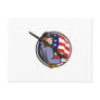 American Patriot Minuteman With Rifle And Flag Postcards