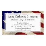 American Patriot Vintage Stars and Stripes US Flag Business Card Templates