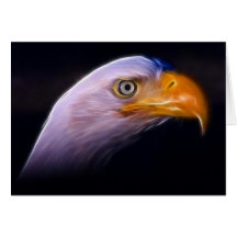 American Patriotic Bald Eagle, National Symbol Greeting Card