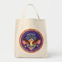 American Patriotic Please View Notes Tote Bag