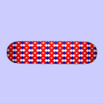 American patriotic red white and blue pattern skateboards