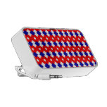 American patriotic red white and blue pattern speakers