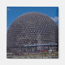 American Pavilion, Expo 1967, Montreal, Quebec, Ca Refrigerator Magnet