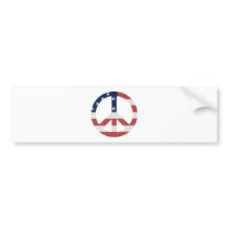 American Peace Sign Products! Bumper Sticker