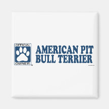 American Pit Bull Terrier Blue Magnet