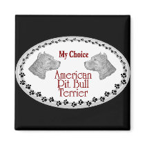 American Pit Bull Terrier Gifts Fridge Magnet