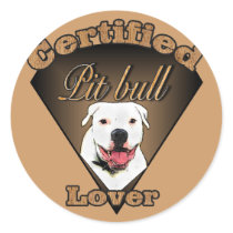 American Pit Bull Terrier Gifts Round Stickers