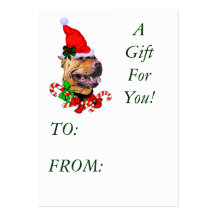 American Pit Bull Terrier Pitbull Christmas Gif... Business Card Templates