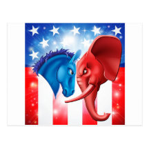 American Politics Concept Postcards