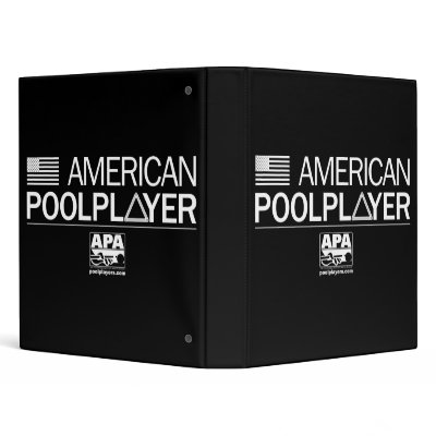American Pool Player 3 Ring Binder by apaapparel