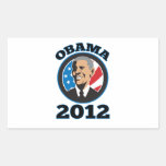 American President Barack Obama 2012 Rectangular Stickers