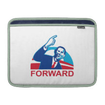 American President Barack Obama pointing forward MacBook Air Sleeves