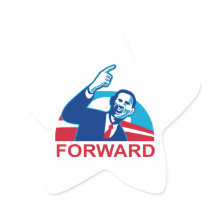 American President Barack Obama pointing forward