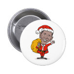 American President Barack Obama Santa Claus buttons
