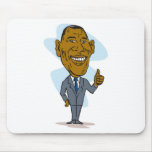 American President Barack Obama thumbs up mousepads