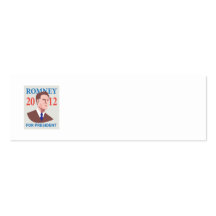 American Presidential Candidate Mitt Romney retro Business Card Template
