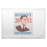 American Presidential Candidate Mitt Romney retro Placemats