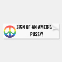 American Pussy Bumper Sticker
