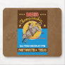 American Rodeo Cowboy bull riding poster Mousepad