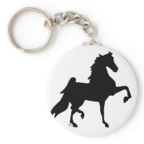 American Saddlebred Horse Key Chain