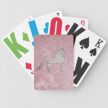 American Saddlebred Weathered Purple Playing Cards