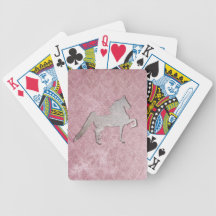 American Saddlebred Weathered Purple Playing Cards