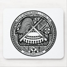 American Samoa Coat Of Arms Mouse Pads