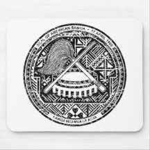 American Samoa Coat Of Arms Mouse Pads