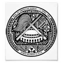 American Samoa Coat Of Arms Photograph