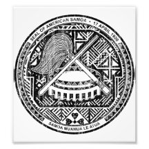 American Samoa Coat Of Arms Photographic Print