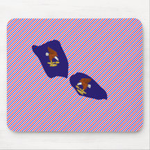 American Samoa Flag Map Mousepad