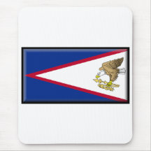 American Samoa Flag Mouse Mat