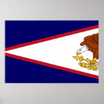 American Samoa, United States flag Print